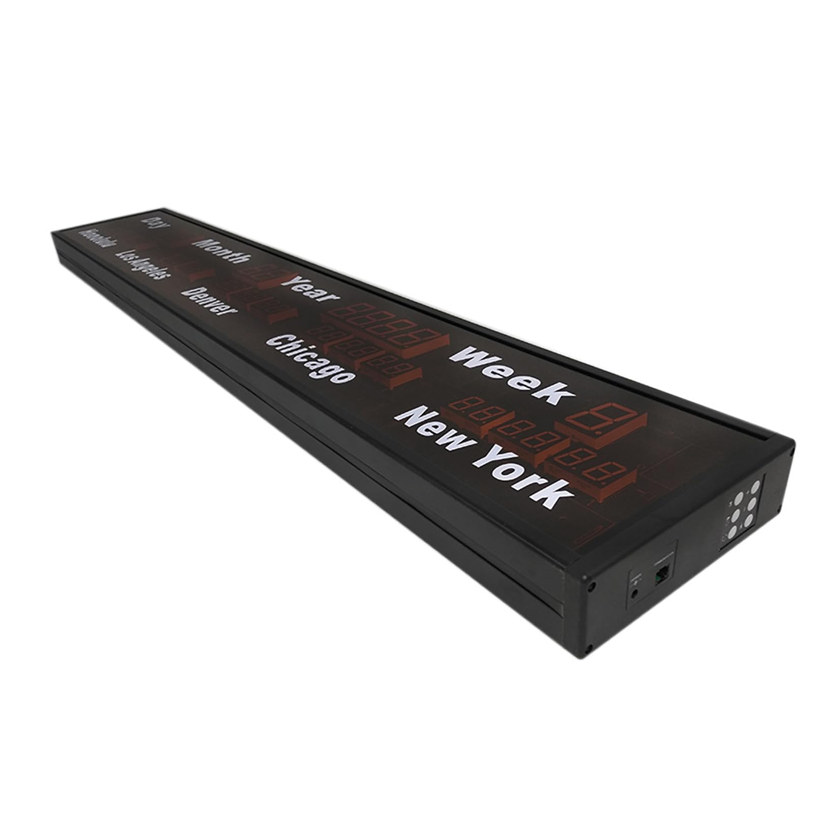 Amazon.co.jp: ワールドタイム壁掛け時計、5都市タイムゾーンデジタル